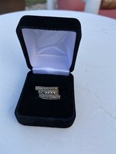 Sterling Silver Marcasite Ring Size 7