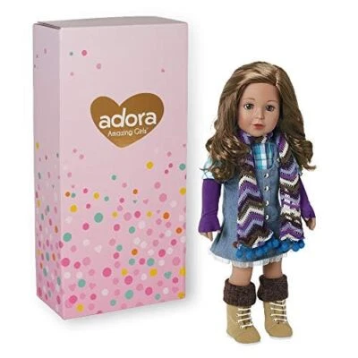 Adora Amazing Girls Collection, 18” Realistic Doll with Changeable Outfit - Ava