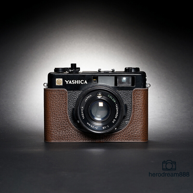 B壁【昭和レトロ】YASHICA Electro 35 フィルムカメラ ケース付 Half Case For Yashica Electro 35CC 35CCN Camera Leather Insert