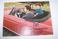 fiat spider roadster owners sales brochure used original tears