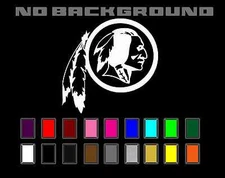Washington Redskins Decal Sticker Football Team Vinyl - Car Window Wall Decor