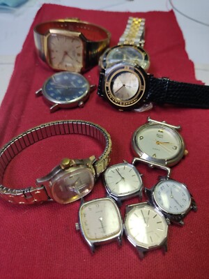 Citizen, regent, lot of wrist watches quartz for parts, 251