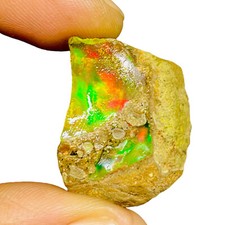 35.35 Cts Natural Ethiopian Opal Rough 28x20mm Huge Untreated Loose Gemstone