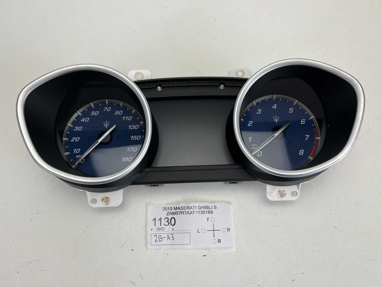 2014-2017 Maserati Ghibli Instrument Cluster Gauges Speedometer