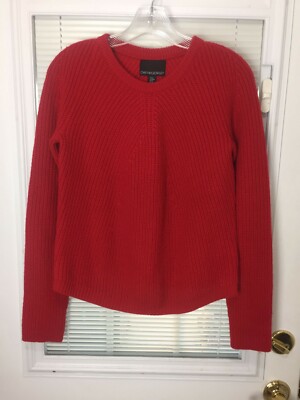 Cynthia Rowley Women's Long Sleeve Red Wool Blend Sweater Size Medium RN# 75343 | eBay
