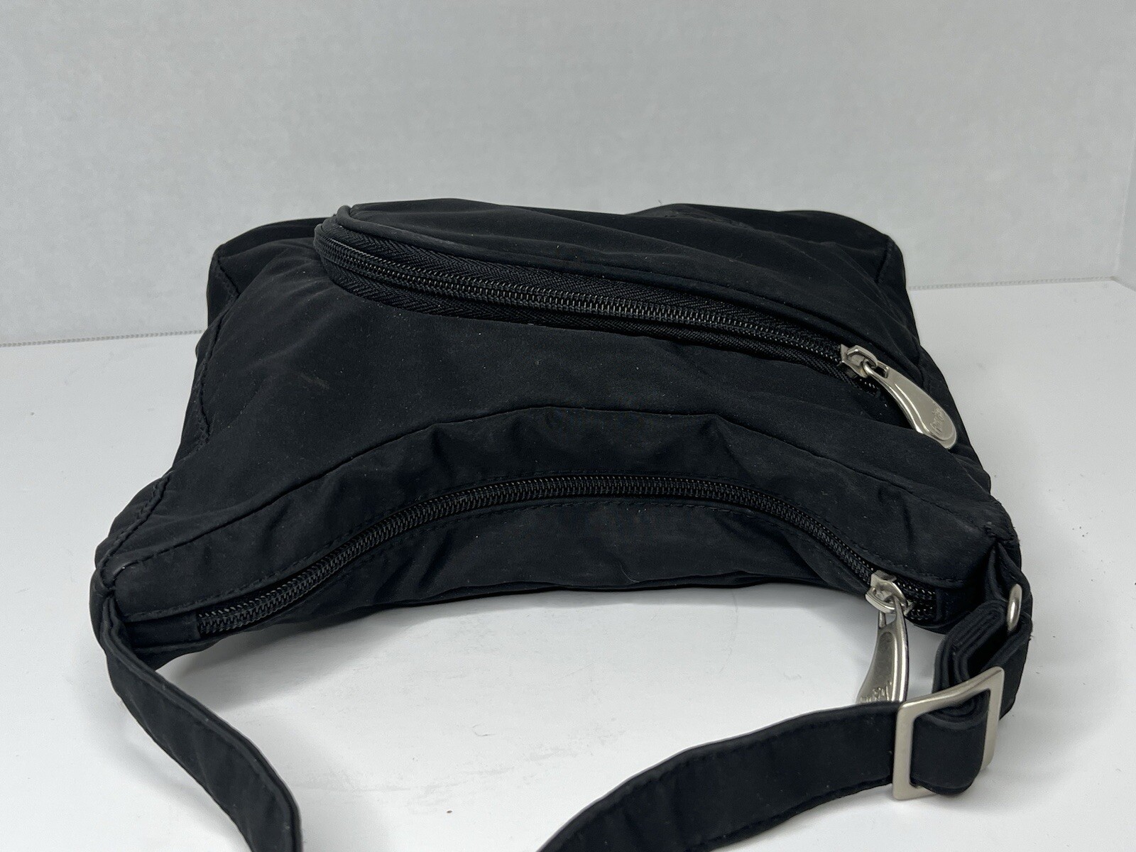 Ameri Nylon Healthy Mini Shoulder Bag Solid Black… - image 14