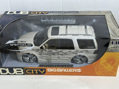 JADA DUB BIG BALLERS 2003 LINCOLN NAVIGATOR PEARL WHITE 1:18