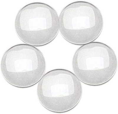 30Pcs Crystal Clear Runde Cabochons Flache Rückseite Glaskuppel für DIY Schmuckh