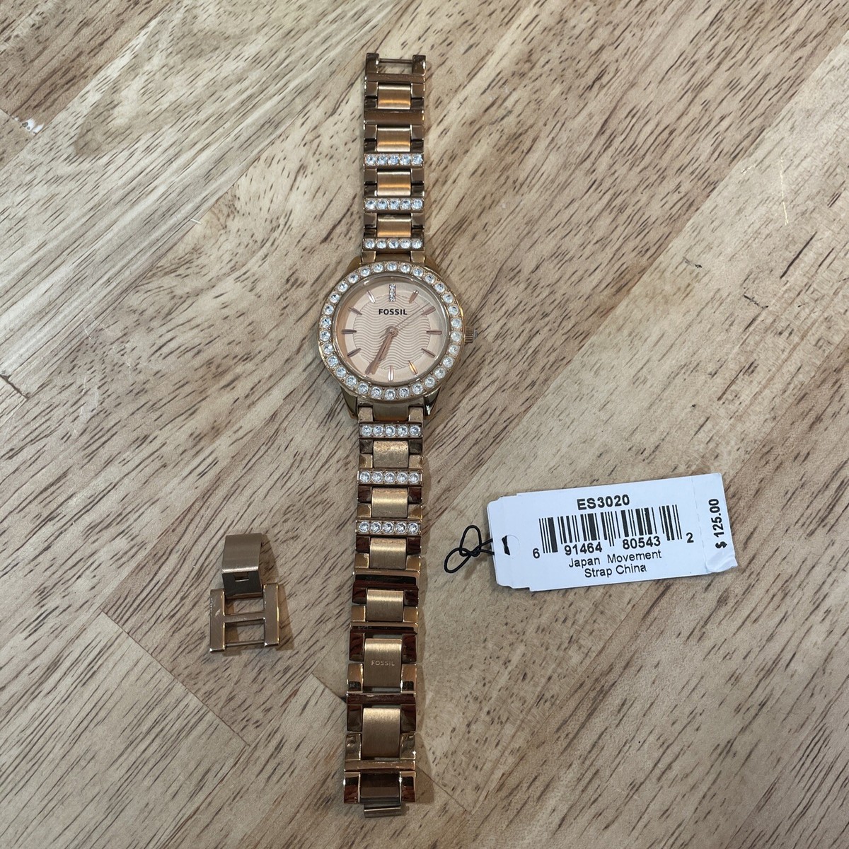 Fossil Womens Jesse ES3020 Pink Stainless-Steel Analog 