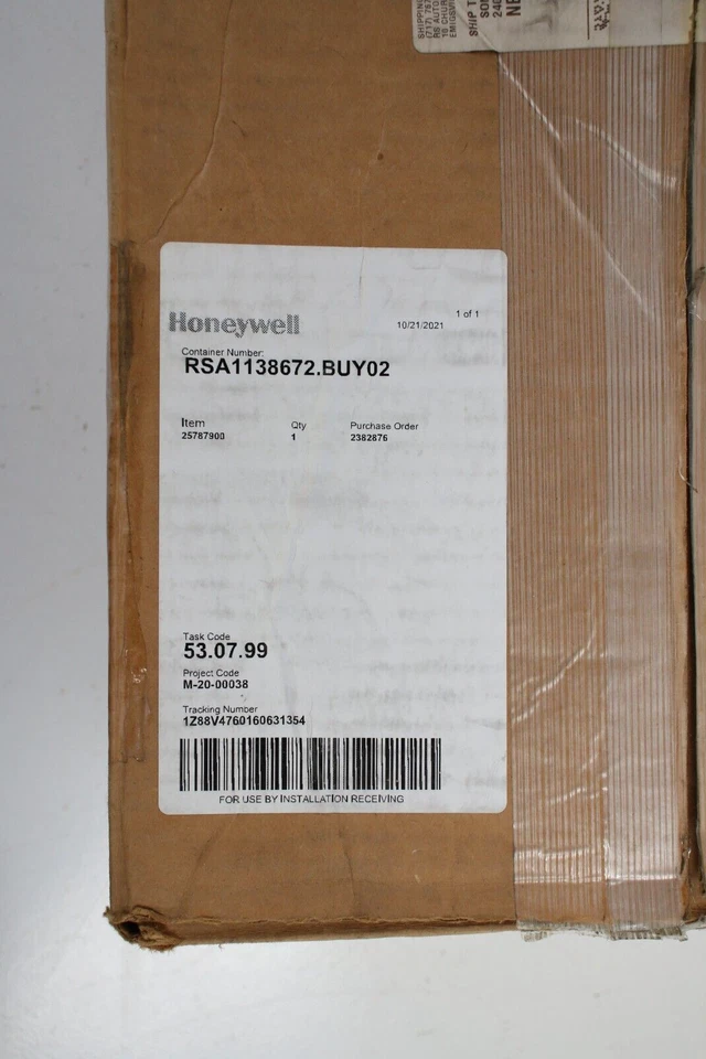 Panel de control de caja Honeywell 25787900 j caja corral VER DWG 257879 Foto 2 de 4