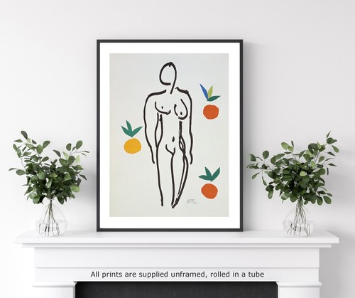 Art print Matisse Nude with Oranges giclee poster picture wall art modern art - Picture 3 of 9