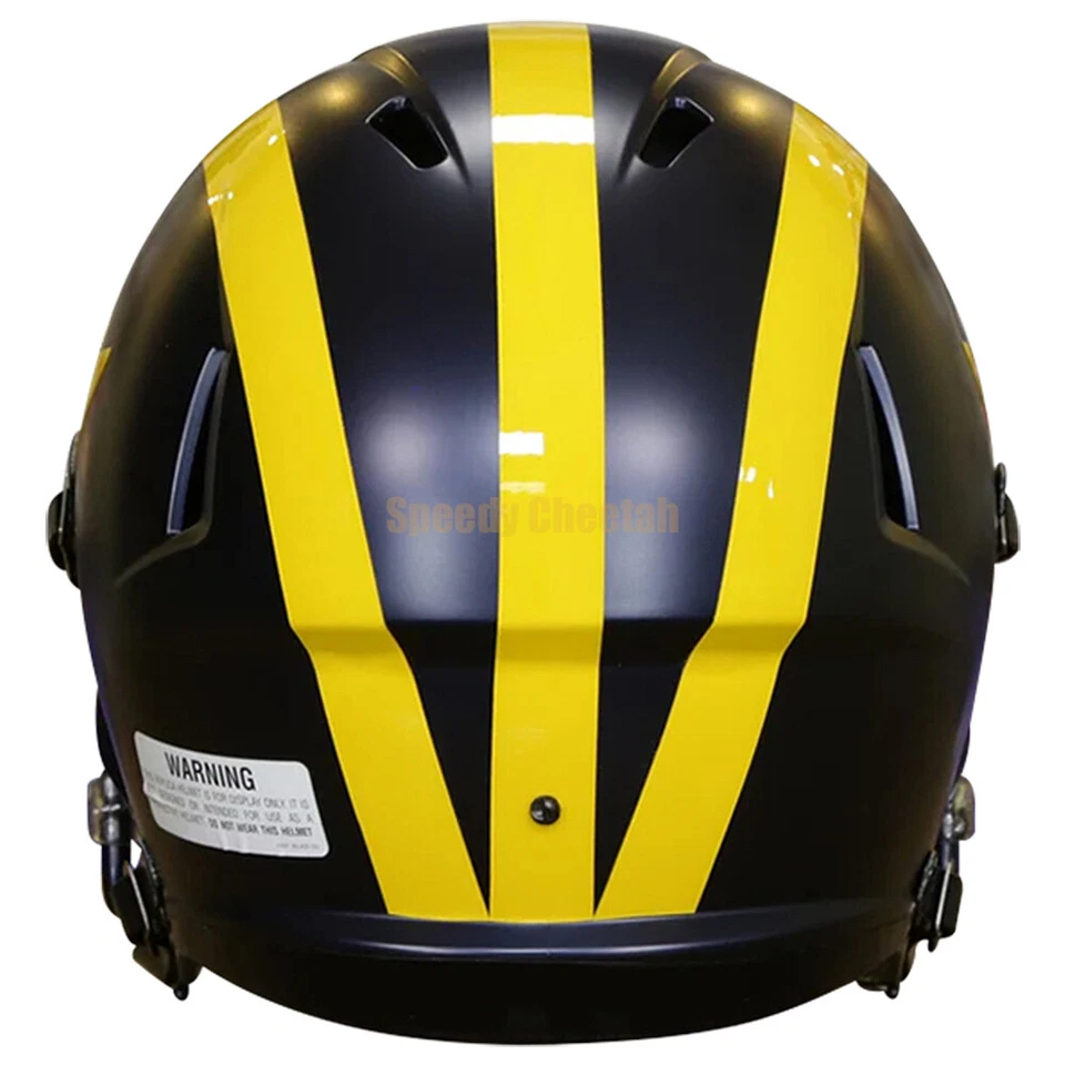 Casco de fútbol americano réplica tamaño completo Michigan Wolverines Riddell Speed Foto 3 de 4