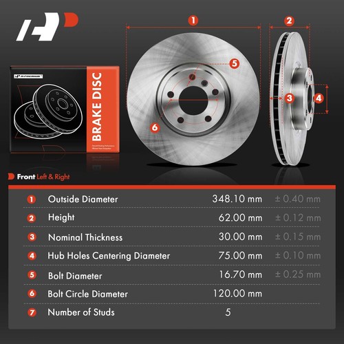 EBC Premium Front Rotors (340x32mm) | 06-09 Cadillac XLR-V 4.4 Supercharged main image 0