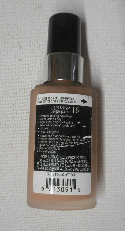 OLAY TOTAL EFFECTS AGE DEFYING FOUNDATION 16 LIGHT BEIGE unsealed NO CAP - Image 2 of 3