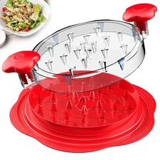 Chicken Shredder Large Chicken Breast Shredder Tool Twist with Brush&Fork Vis...