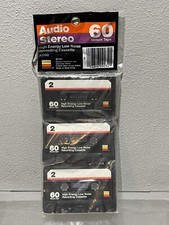 Vintage New 3 Pack GEMINI Multi-Purpose 60 Min. Audio Cassettes Low Noise 1992