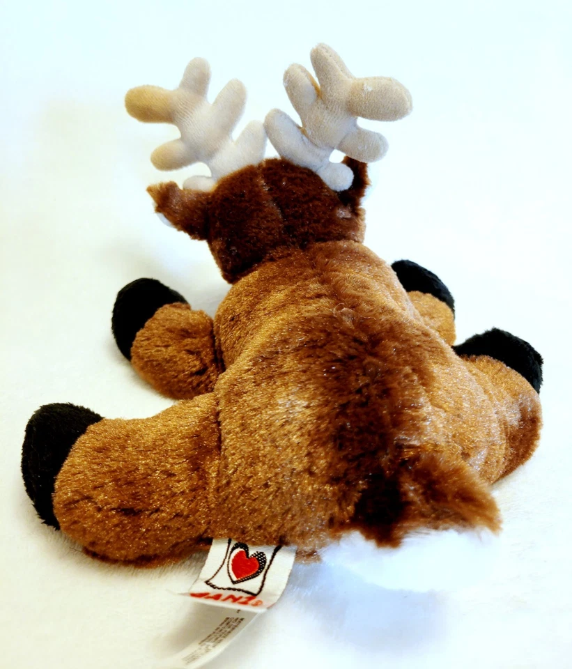 Ganz Webkinz Christmas Reindeer Plush Brown Soft No Tags/Code - Image 4 of 4