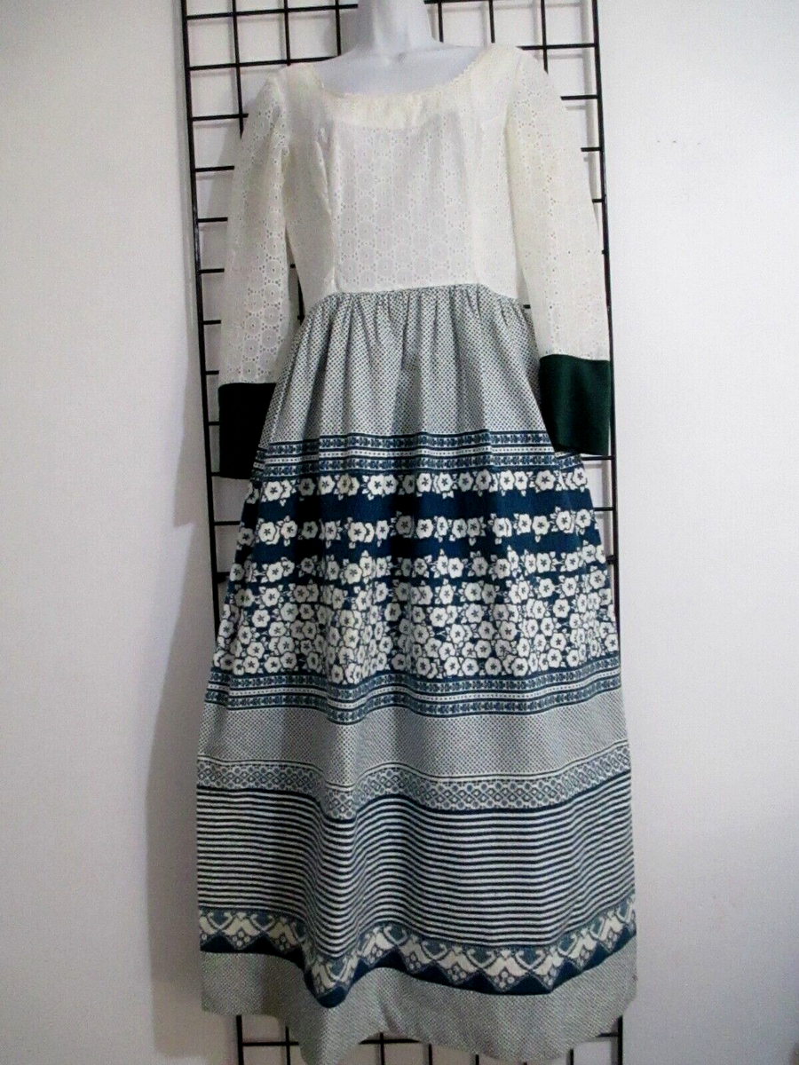 VINTAGE CALIFORNIA CALLIOPE ==SMALL / 36" BUST==AQUA & WHITE / MAXI DRESS | eBay VINTAGE CALIFORNIA CALLIOPE ==SMALL / 36" BUST==AQUA & WHITE / MAXI DRESS | eBay