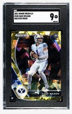 ZACH WILSON Rookie Card RC 2021 Panini Prizm Draft Picks #105 Cracked Ice