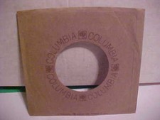 COLUMBIA RECORDS USA VINTAGE 7 INCH 45 RPM COMPANY SLEEVE ONLY NO RECORD