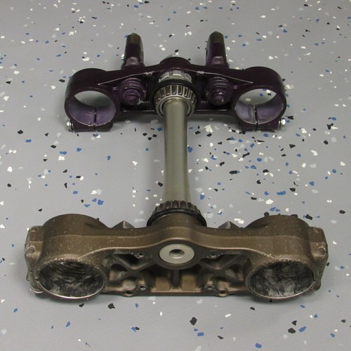 Complete Triple Tree / Fork Clamp / OEM Steering Yoke 06-08 KX250F KX 250F - Picture 10 of 12