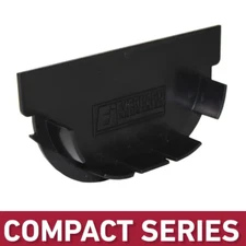 U.S. Trench Drain Compact Series End Cap 3.2 in. Deep Trench Channel Drain