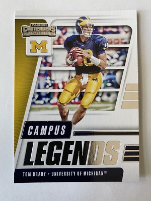 2021 Contenders Draft Picks Tom Brady Campus Legends Wolverines Buccaneers   