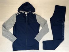 4759 ADIDAS TUTA DONNA   COTONE FELPATO  LEGGERO CORSA PALESTRA SPORT.