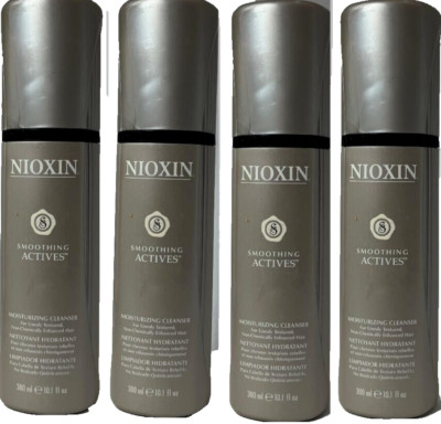 4 Nioxin Smoothing Actives Moisturizing Cleanser Unruly Hair 10.1 oz ea (613)