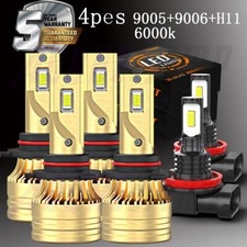 For Honda Accord Sedan 4-door 2005-2012 6000k Led Headlights Bulbs Fog Lights For Honda Accord Sedan 4-door 2005-2012 6000k Led Headlights Bulbs Fog Lights