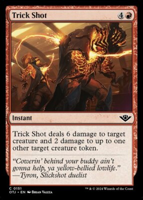 x4 Trick Shot C MTG Outlaws of Thunder Junction M/NM, English