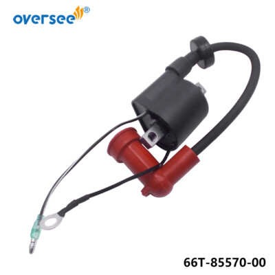 66T-85570 Ignition Coil For Yamaha Outboard Motor 2T 40HP Hidea Seapro HDX