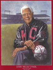 1995 Buck O'Neil  KC MONARCHS  8-3/8 x 10-3/4  APPRECIATION NIGHT PHOTO CARD #3