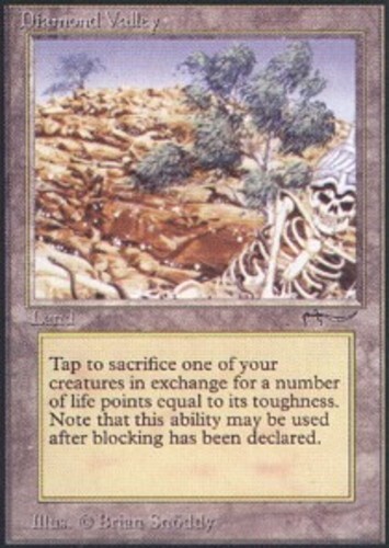 [1x] Diamond Valley Played, English Arabian Nights MTG Magic