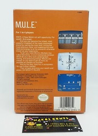 M.U.L.E. MULE (Nintendo Entertainment System, 1990) NES CIB - ADULT OWNED NICE!