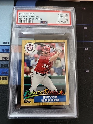 2012 Topps Bryce Harper RC 1987 Minis Future Stars PSA 10 #TM150 POP 94