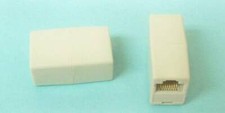  2 Internet Phone Cable Cord Modular Coupler Extender Connectors RJ45 8 Pin