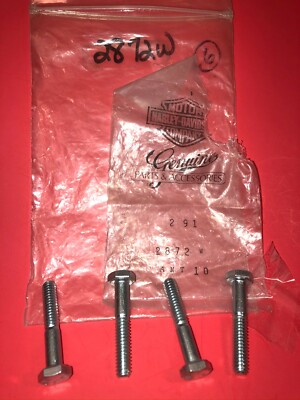 NOS OEM Harley Davidson 2872W Hex Head Screw 1/4