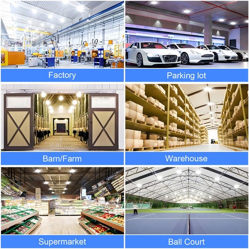 LED High Bay Light 150W 22500LM UFO Commercial Warehouse Workshop Lamp KUKUPPO - Picture 8 of 8