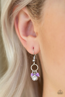 Twinkling Trinkets Purple Earrings Paparazzi New