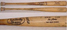 Gary Pettis Game Used Louisville Slugger S318 Bat San Diego Padres