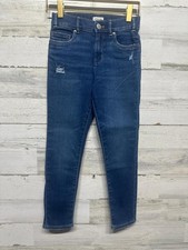 Girls Size 8 Crewcuts Distressed Jeans - Very Good Used Condition