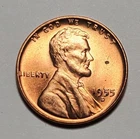 1955 D LINCOLN WHEAT PENNY UNC #C10708