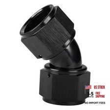 Female to Female Flare 45 Degree Swivel Full flow 16AN Black - 45 Degree