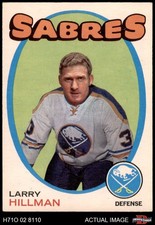 1971 O-Pee-Chee #168 Larry Hillman Sabres 7 - NM