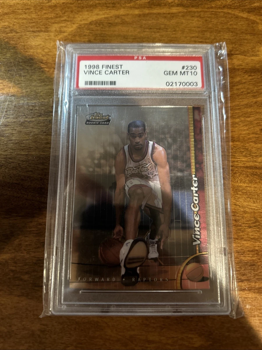 Vince Carter Basketball Grade 10 Rookie Sports Trading Cards