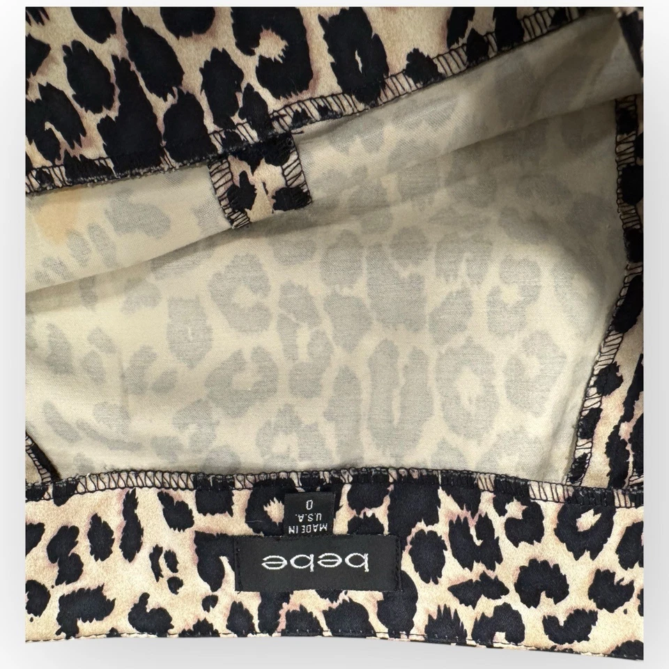 Minifalda Bebe Estampado Leopardo Talla 0 Algodón Elástico Usada en Excelente Condición Hecha en EE. UU. P34 Foto 4 de 4