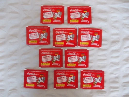 10 unopened packets panini EURO 2012 Coca Cola edition