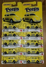 Matchbox Peeps Yellow '62 Volkswagen Beetle Bug Not Numbered Lot Of 10 Target