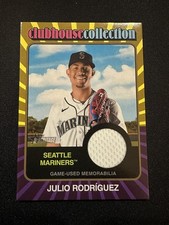 Julio Rodríguez 2024 Topps Heritage Clubhouse Collection Gold Jersey Relic /99